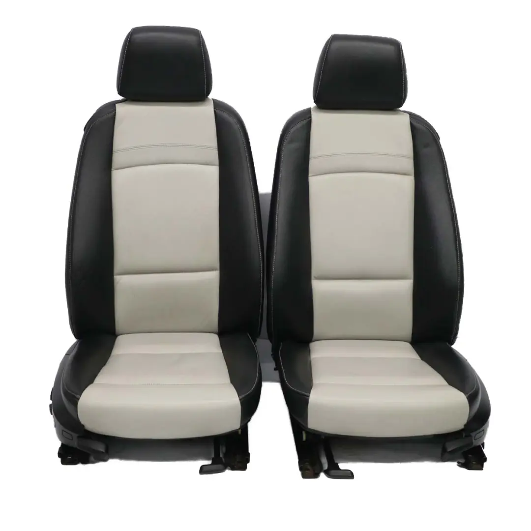 Schwarz / Grau Leder Sitze Vorne Sitz Elektrisch ohne Seitenverkleidung für BMW mit Teilenummer E92 BMW Schwarz / Grau Leder Sitze Vorne Sitz Elektrisch ohne Seitenverkleidung - SKU E92 Leather Seats - Teilenummer E92