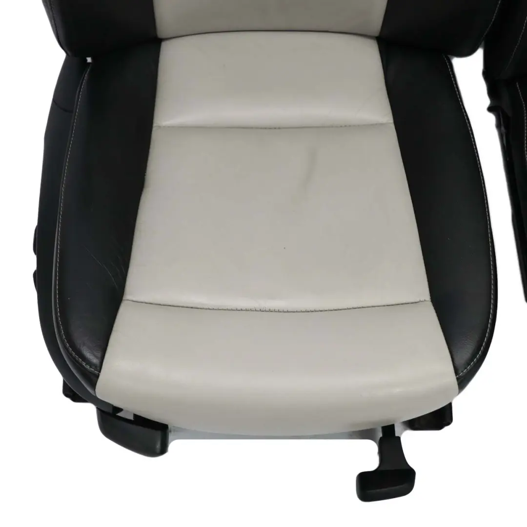 BMW Coupe Black / Grey Leather Interior Seats Electric Front Seat Rear - SKU E92 Leather Seats - Part number E92