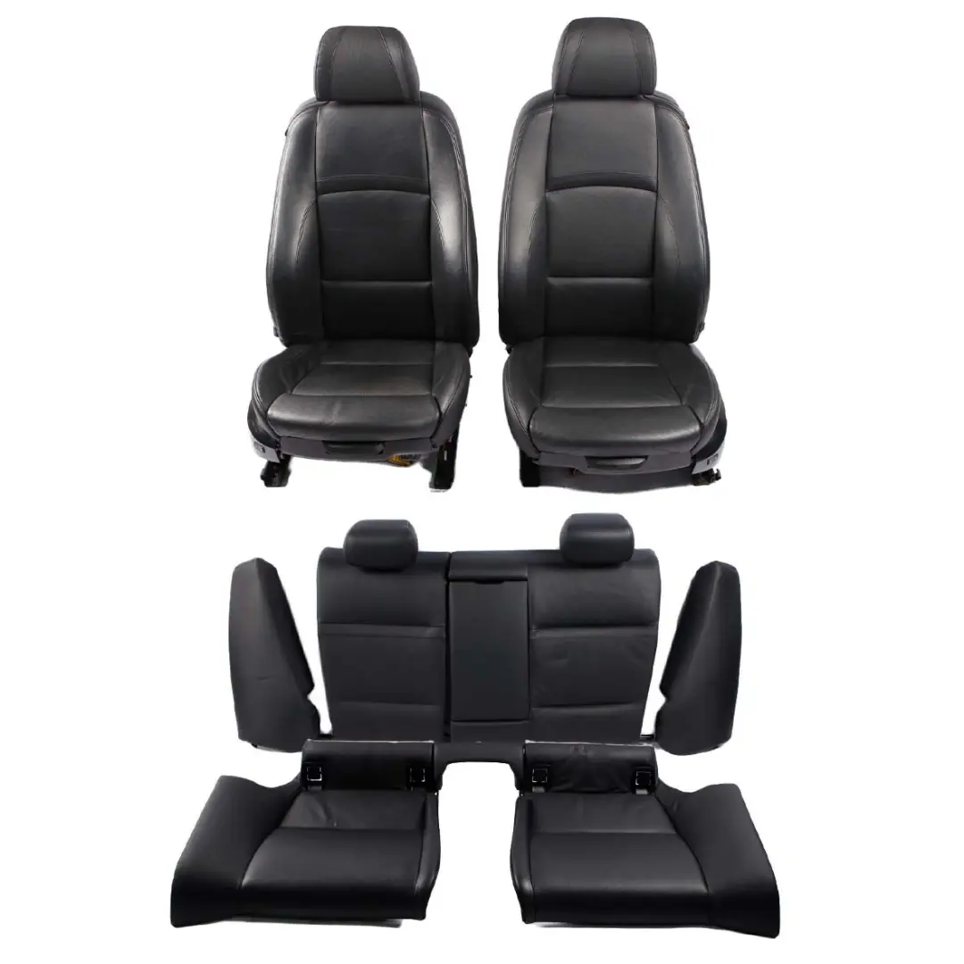 BMW M Sport Black Leather Interior Electric Memory Seats Seat Door Cards - SKU E92 M Sport Black Leather Seats - Part number E92