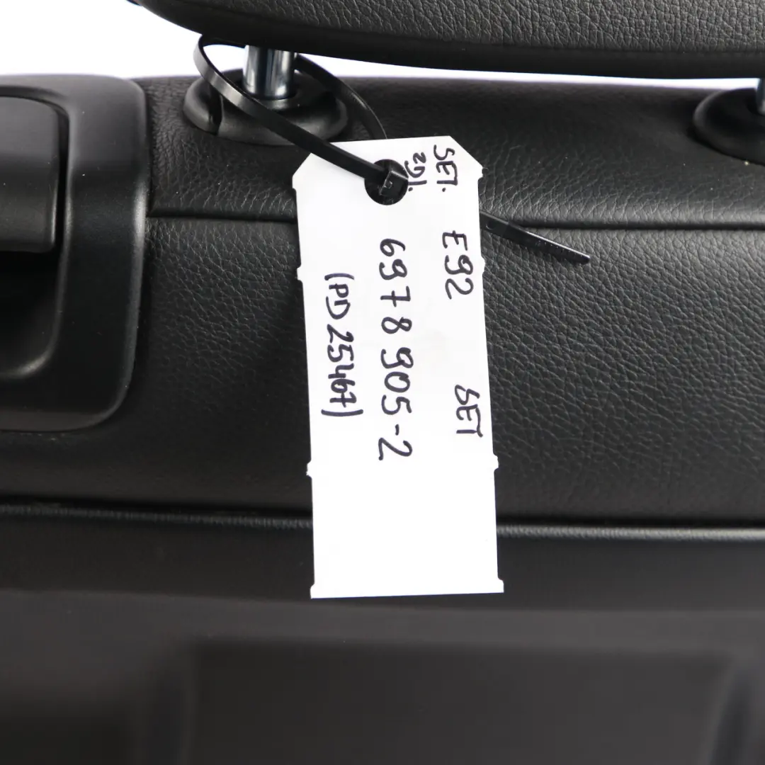 Leather Interior Electric Memory Seats Seat Door Cards to BMW M Sport Black with Part number E92 BMW M Sport Black Leather Interior Electric Memory Seats Seat Door Cards - SKU E92 M Sport Black Leather Seats - Part number E92