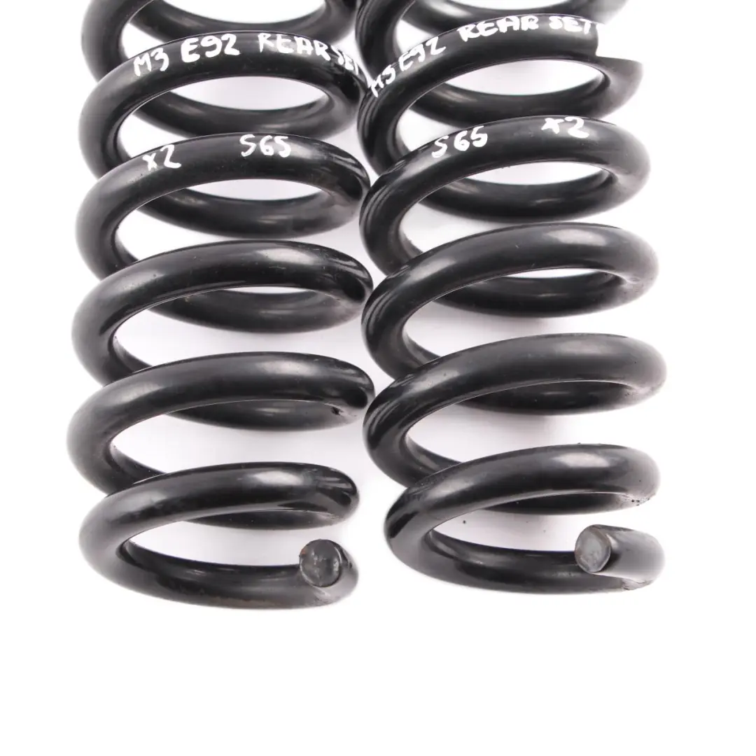Coil Spring Set BMW E92 Coupe M3 S65 X2 Rear Left Right N/O/S Suspension Spring to with Part number E92 M3 S65 X2 Coil Spring Set BMW E92 Coupe M3 S65 X2 Rear Left Right N/O/S Suspension Spring - SKU E92 M3 X2 Rear Coil Spring Set - Part number E92 M3 S65 X2