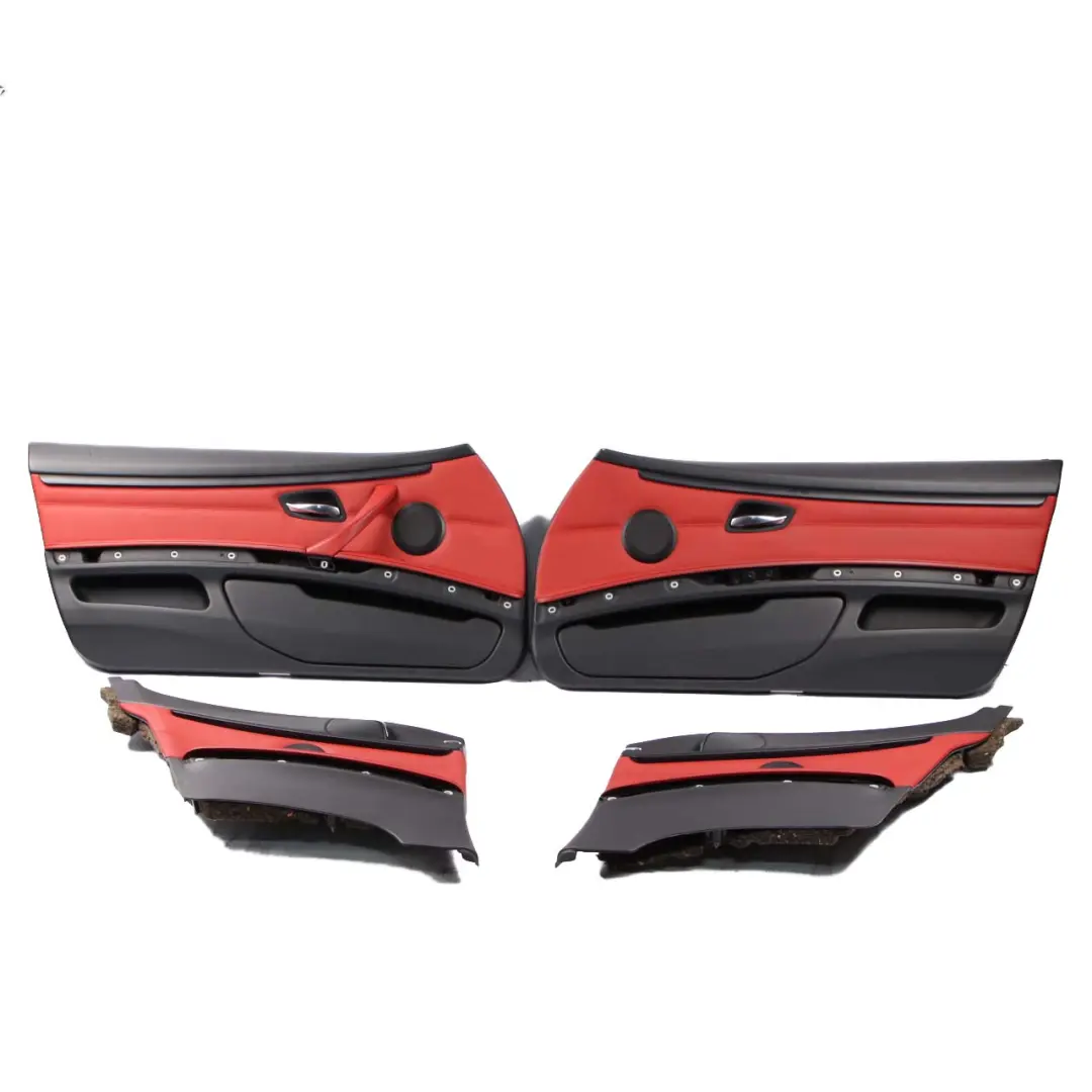 BMW 3 Series E92 Coupe Red Leather Interior Seats Seat With Door Cards Memory - SKU E92 Red Leather Seats - Part number 7253239