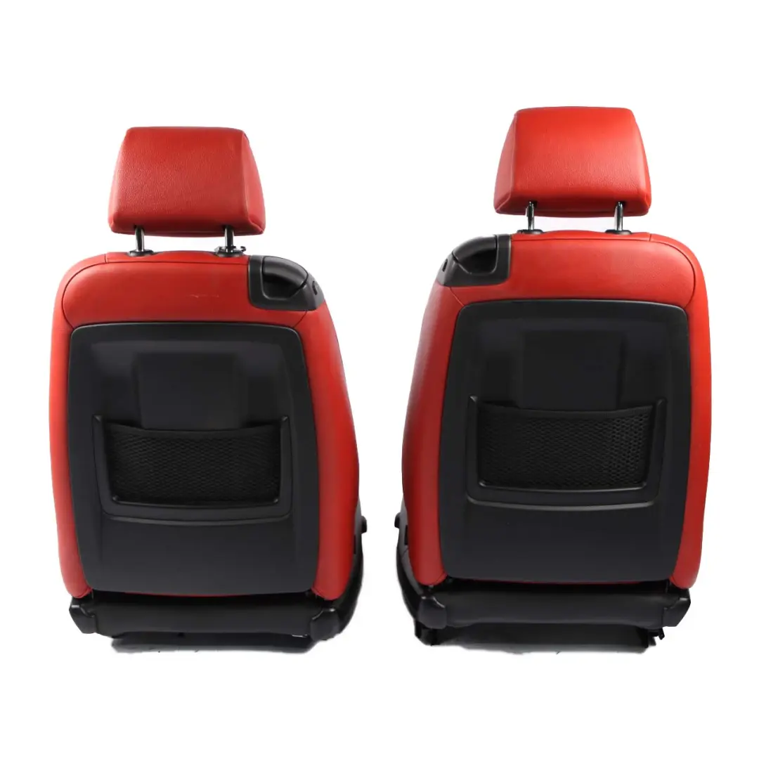 BMW 3 Series E92 Coupe Red Leather Interior Seats Seat With Door Cards Memory - SKU E92 Red Leather Seats - Part number 7253239