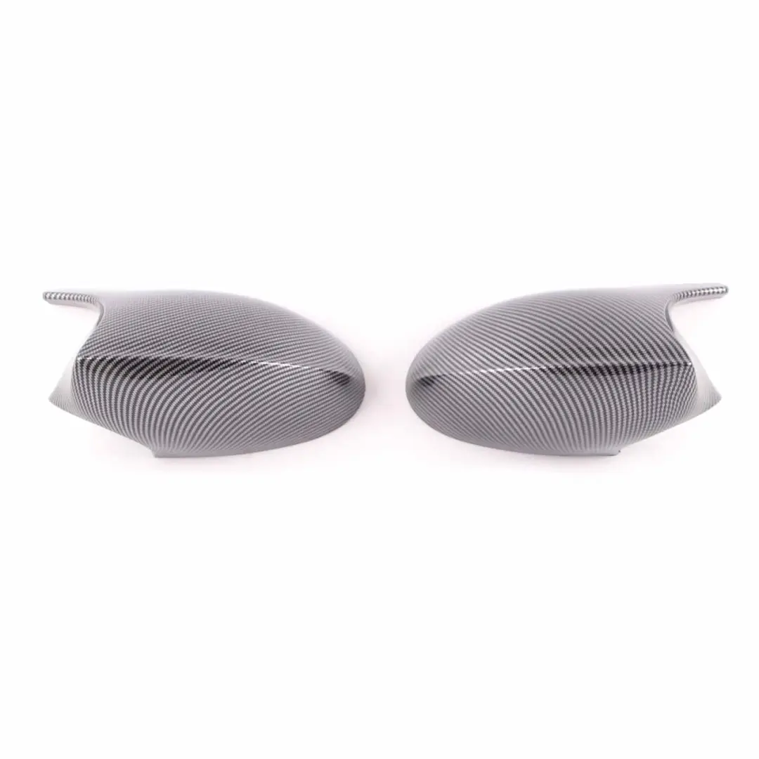 BMW Wing Mirror Cover Left Right Cap N/O/S Casing Carbon Look Set - SKU E92 Wing Mirror Cover Set-1 - Part number E92