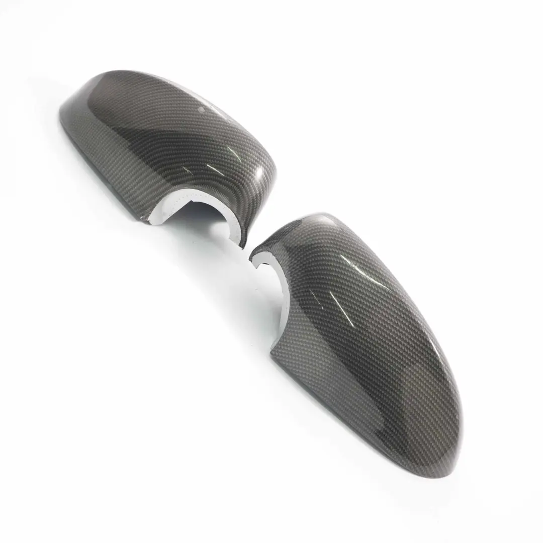 BMW Wing Mirror Cover Left Right Cap N/O/S Casing Carbon Look Set - SKU E92 Wing Mirror Cover Set-2 - Part number E92