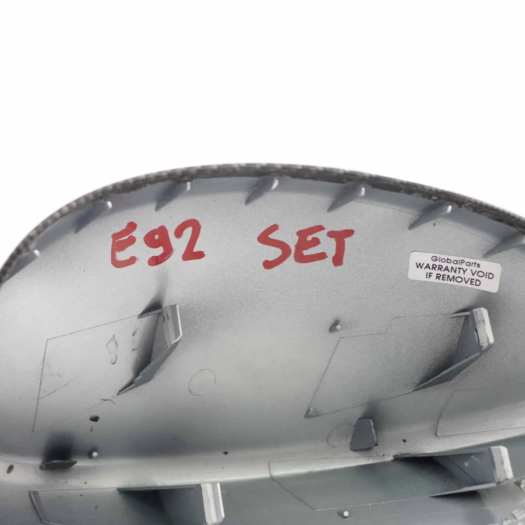 Wing Mirror Cover Left Right Cap N/O/S Casing Carbon Look Set to BMW with Part number E92 BMW Wing Mirror Cover Left Right Cap N/O/S Casing Carbon Look Set - SKU E92 Wing Mirror Cover Set-2 - Part number E92