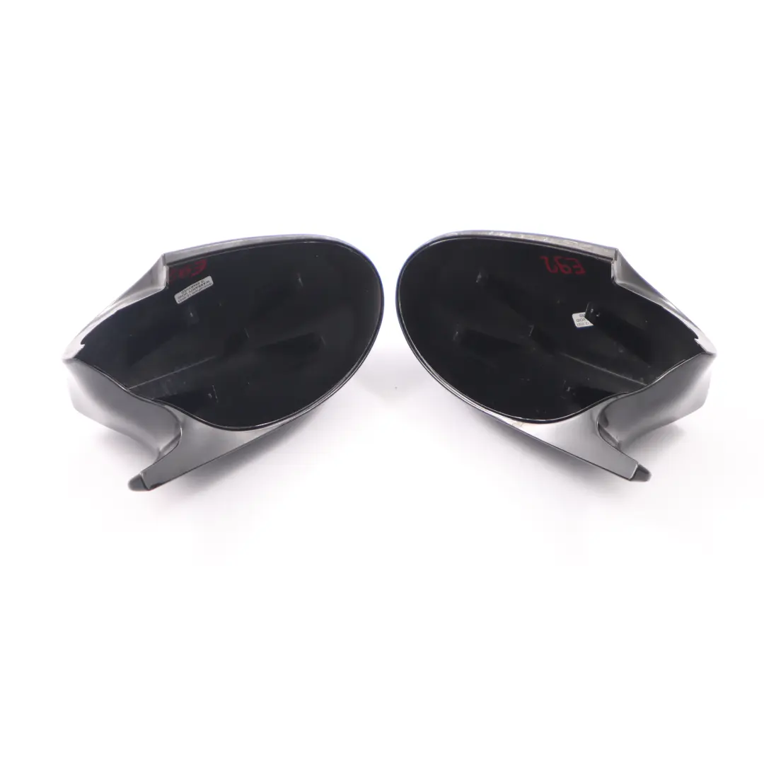  Tapa Espejo BMW E92 E93 Tapa Carcasa Izquierda Derecha Juego Negro - SKU E92-Wing-Mirror-Cover-Set-3 - Número de pieza E92 Wing Mirror Cover Set