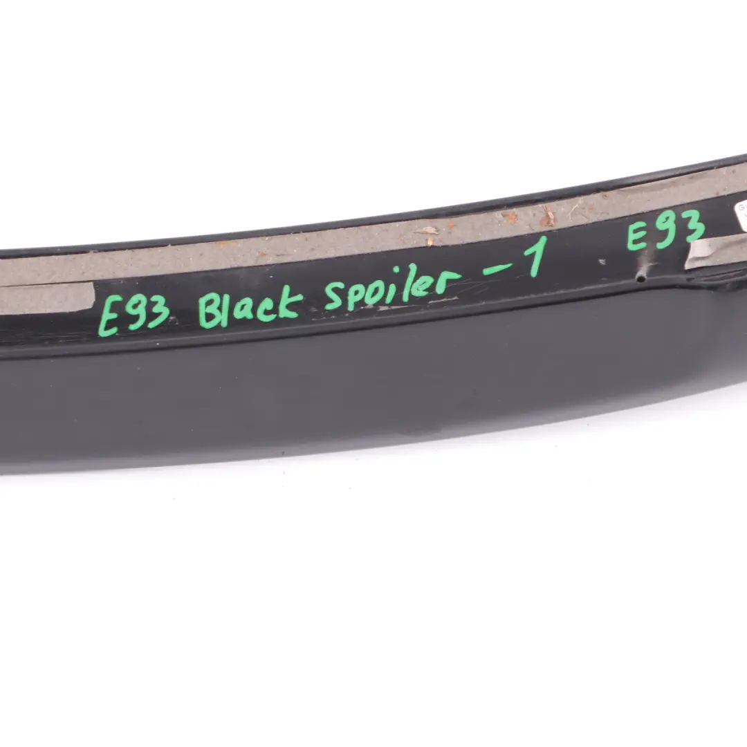 Rear Tailgate Spoiler BMW E93 Convertible Boot Trunk Lid Spoiler Black - SKU E93 Black Spoiler-1 - Part number E93 Black Spoiler