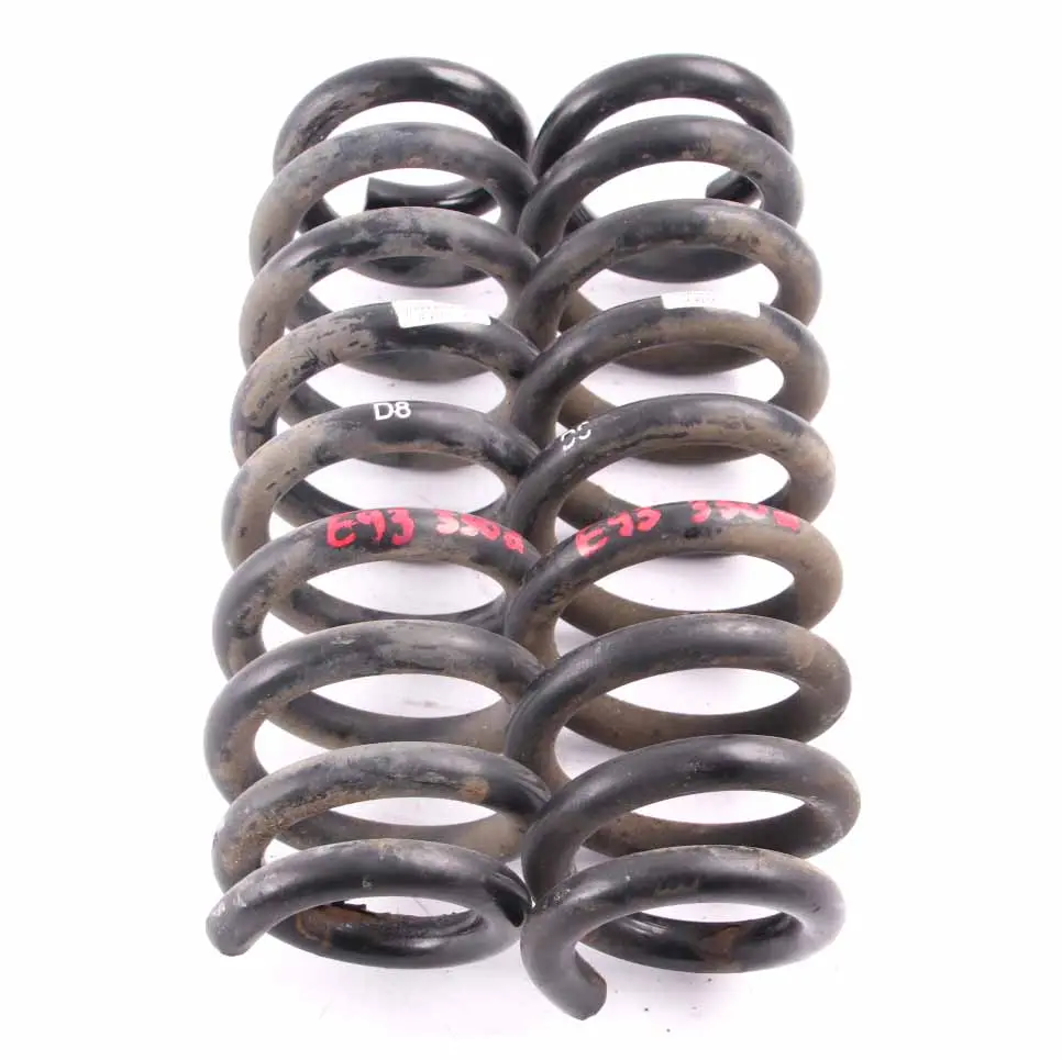BMW Hinten Links Rechts M Sport Schrauben Feder Fahrwerks Satz - SKU E93-D8-REAR-COIL-SPRING-SET - Teilenummer E93 D8