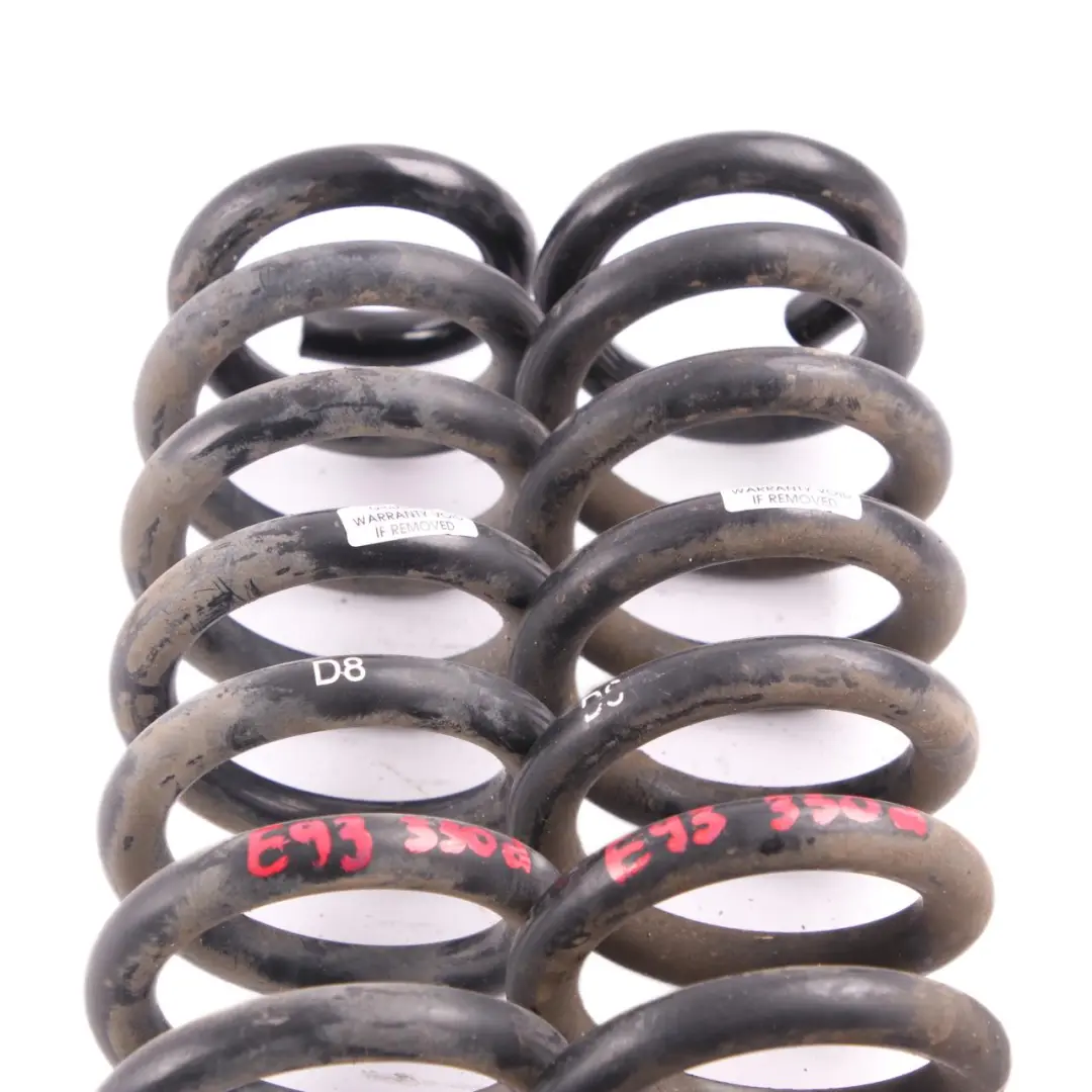 Trasera Izquierda Derecha M Sport Suspensión Resortes Helicoidales para BMW con número de pieza E93 D8 BMW Trasera Izquierda Derecha M Sport Suspensión Resortes Helicoidales - SKU E93-D8-REAR-COIL-SPRING-SET - Número de pieza E93 D8