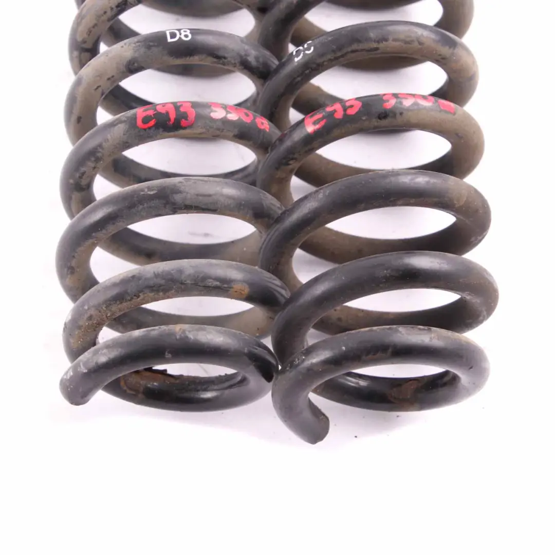 BMW Hinten Links Rechts M Sport Schrauben Feder Fahrwerks Satz - SKU E93-D8-REAR-COIL-SPRING-SET - Teilenummer E93 D8