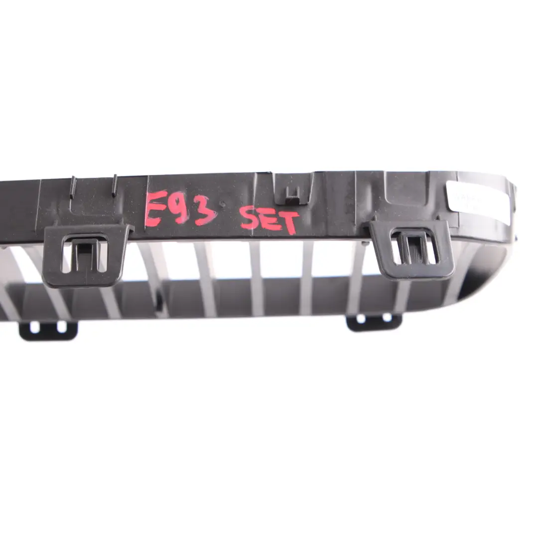 BMW E93 Front Grille Kidney Radiator Air Inlet Left Right N/O/S Covering Set - SKU E93 Grille Set - Part number E93 Grille Set