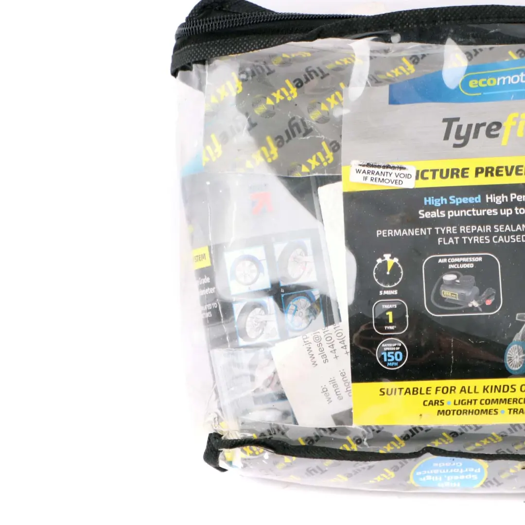 Emergency Tyre Puncture Repair Kit Tyre Sealant to with Part number Air Compressor Emergency Tyre Puncture Repair Kit Tyre Sealant - SKU Ecomotive Tyrefix - Part number Air Compressor