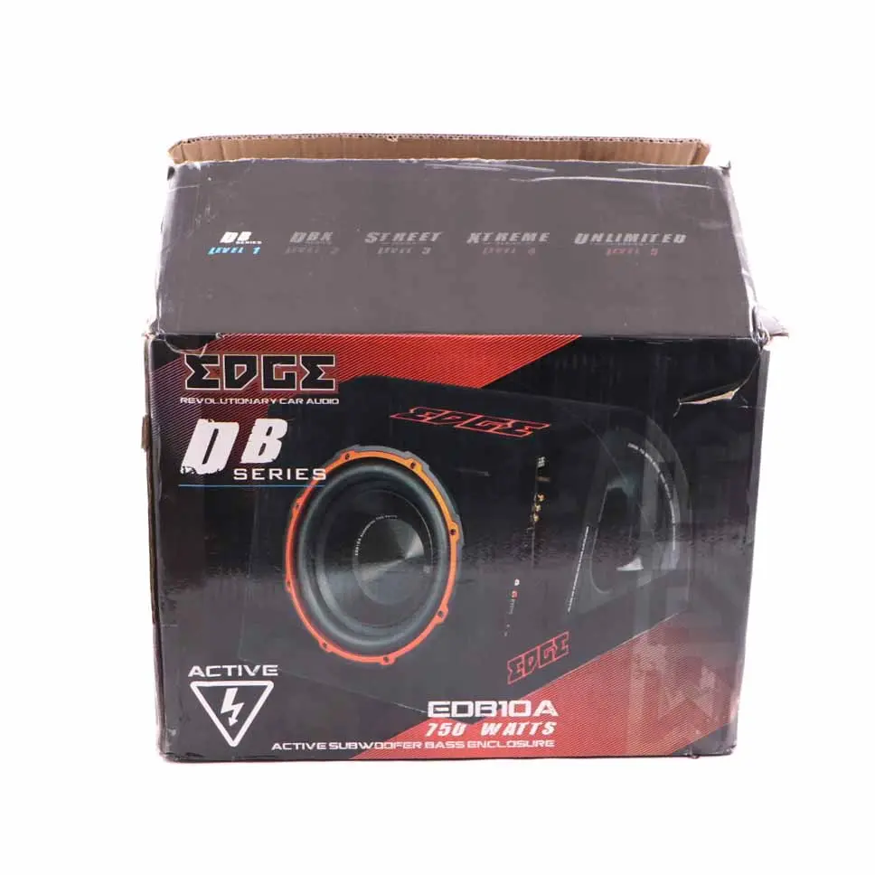 Edge Car Audio Active Bass Box Enclosure Subwoofer Speaker Amplifier ED7200 750W - SKU Edge ED7200 - Part number Edge ED7200