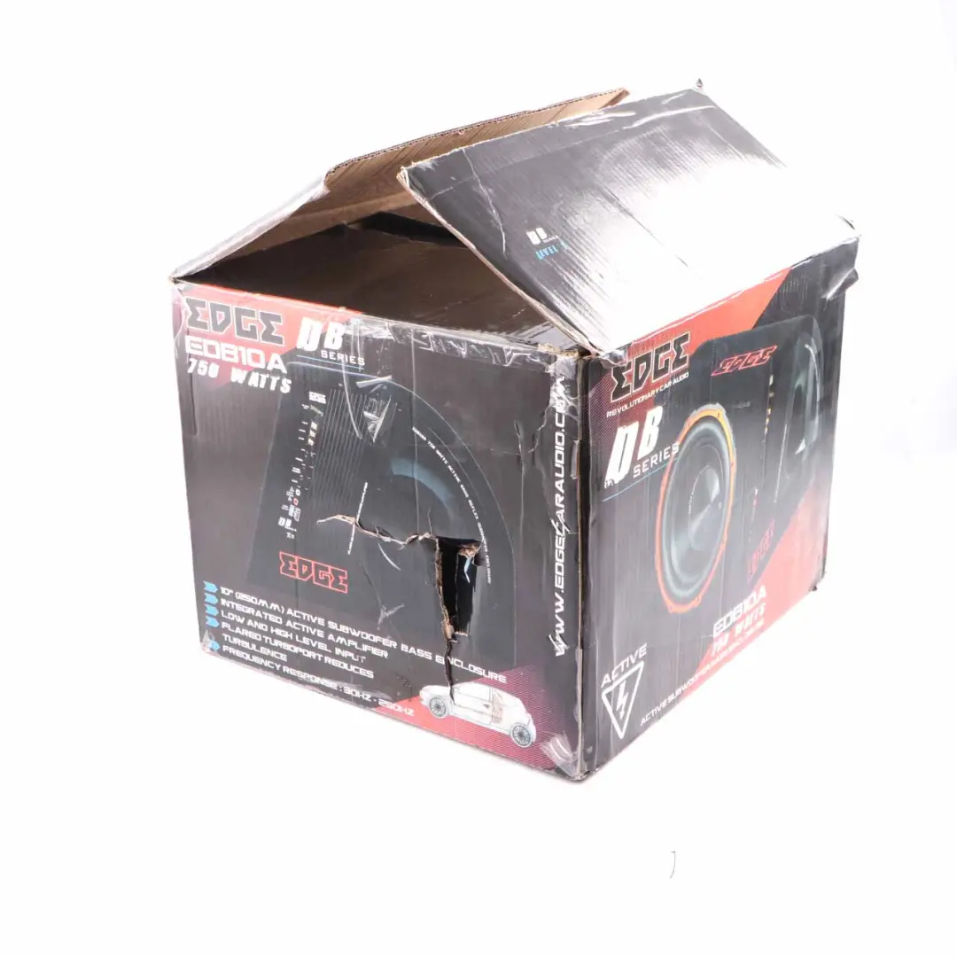 Edge Car Audio Active Bass Box Enclosure Subwoofer Speaker Amplifier ED7200 750W - SKU Edge ED7200 - Part number Edge ED7200
