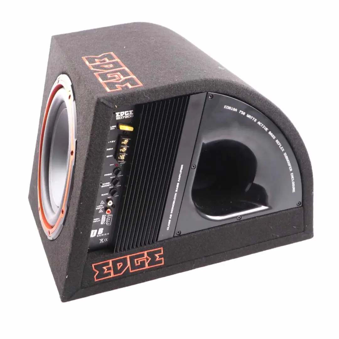 Edge Car Audio Active Bass Box Enclosure Subwoofer Speaker Amplifier ED7200 750W - SKU Edge ED7200 - Part number Edge ED7200