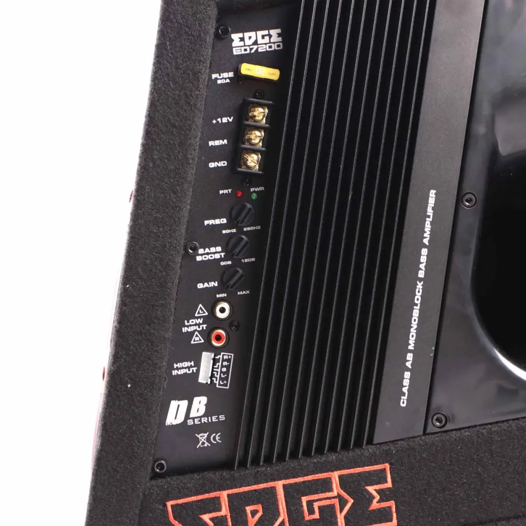 Audio Active Bass Box Enclosure Subwoofer Speaker Amplifier ED7200 750W to Edge Car with Part number Edge ED7200 Edge Car Audio Active Bass Box Enclosure Subwoofer Speaker Amplifier ED7200 750W - SKU Edge ED7200 - Part number Edge ED7200