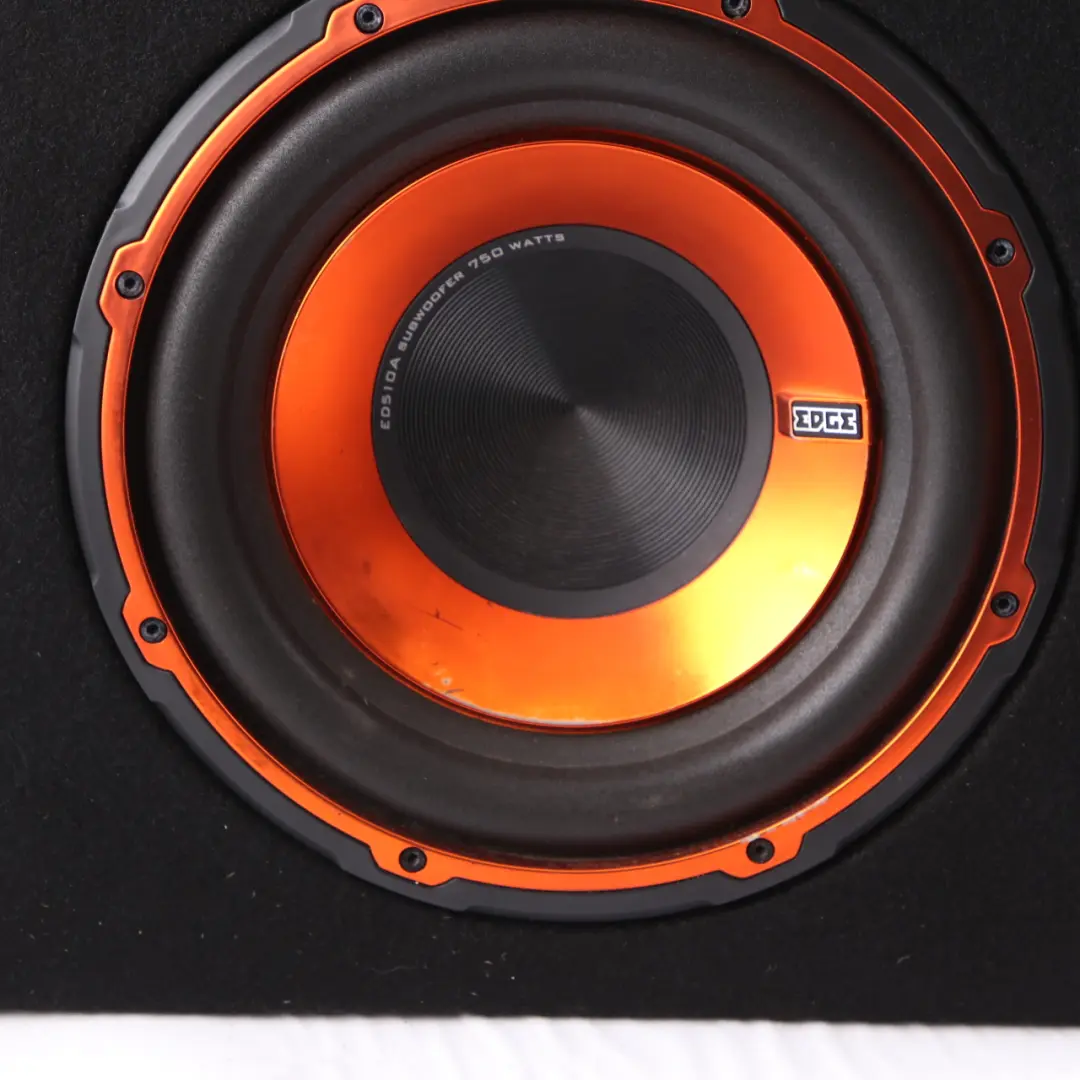 Edge Car Audio Active Bass Box Enclosure Subwoofer Speaker Amplifier 750W - SKU Edge EDB10A-E2 - Part number Edge EDB10A-E2