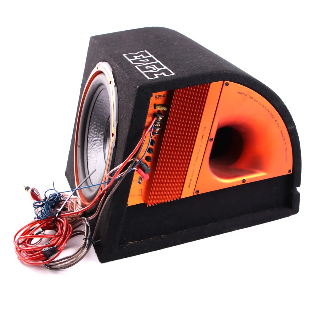 Edge Car Audio Active Bass Box Gehäuse Subwoofer Lautsprecher Verstärker 900W - SKU Edge EDB12A - Teilenummer Edge EDB12A