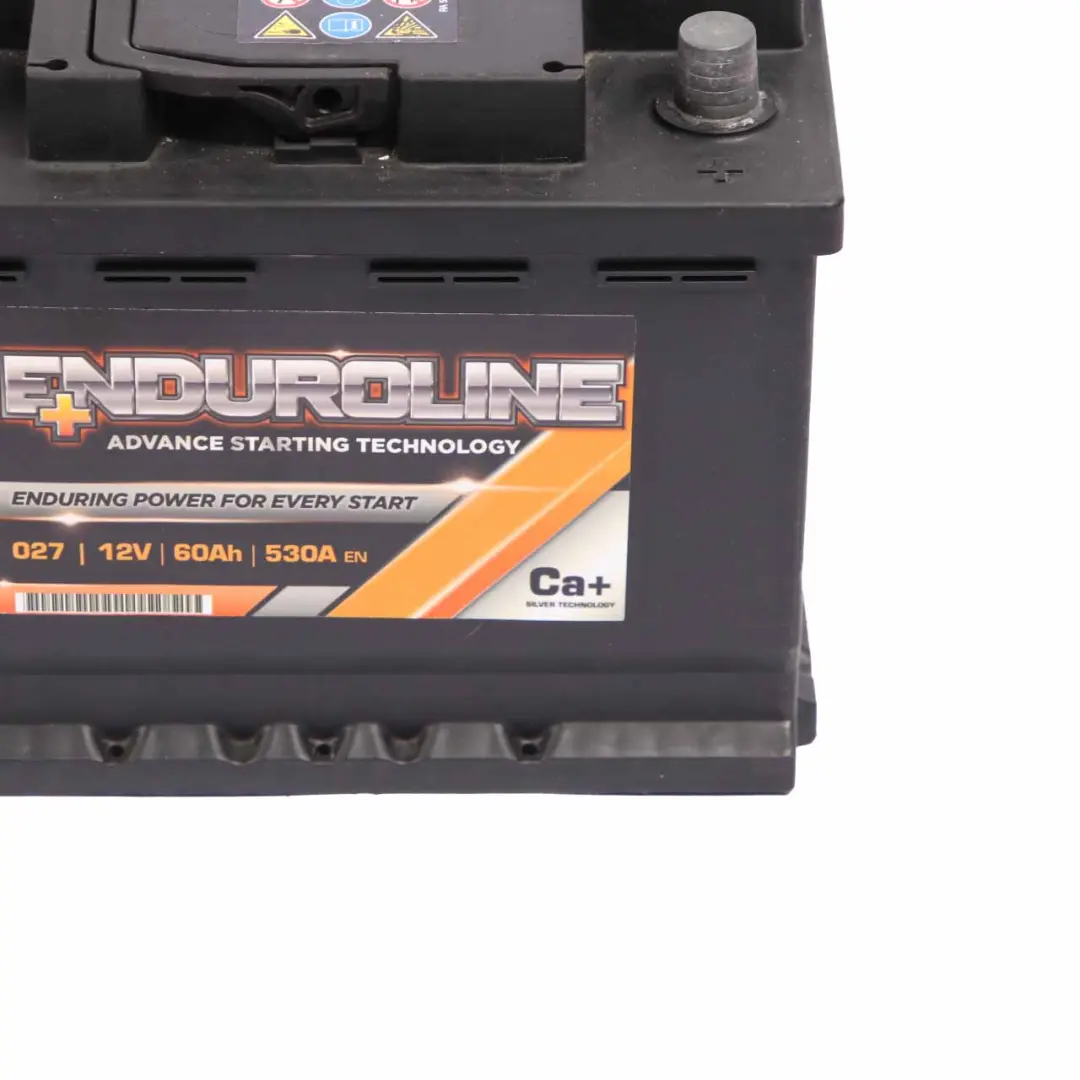  Enduroline 12V Calcium Accumulator Battery 60Ah 530A - SKU Enduroline 60Ah Accumulator - Part number Halfords 76Ah Accumulator