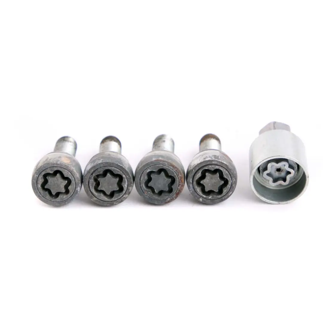BMW 1 E81 E87 Wheel Locking Alloy Bolt Locks Security Nut Set M12x1.50 - SKU Evo Mk5 - Part number Evo Mk5