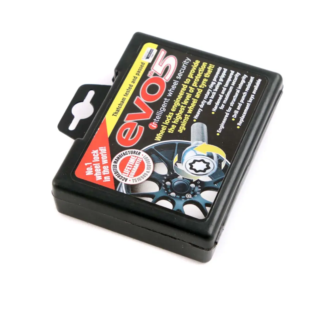 BMW 1 E81 E87 Wheel Locking Alloy Bolt Locks Security Nut Set M12x1.50 - SKU Evo Mk5 - Part number Evo Mk5