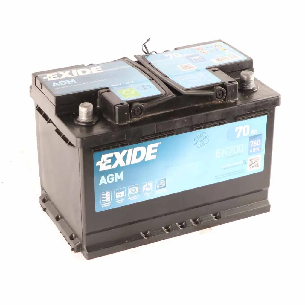 Exide Battery AGM EK700 70Ah 760A Accumulator to with Part number Exide AGM 70Ah Exide Battery AGM EK700 70Ah 760A Accumulator - SKU EXIDE-AGM-70AH - Part number Exide AGM 70Ah
