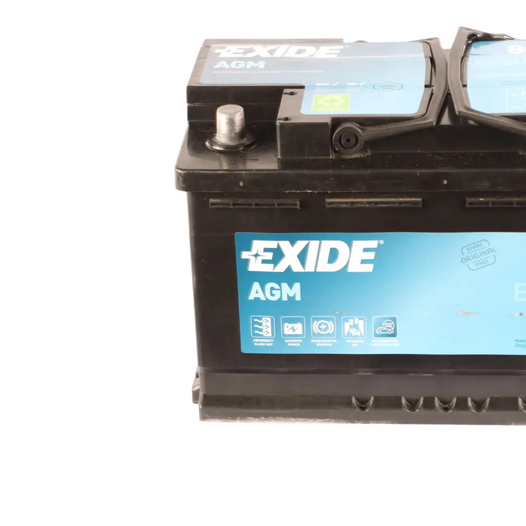Exide Battery Start Stop AGM EK800 80Ah 800A Accumulator to with Part number Exide AGM 80Ah Exide Battery Start Stop AGM EK800 80Ah 800A Accumulator - SKU Exide AGM 80Ah - Part number Exide AGM 80Ah
