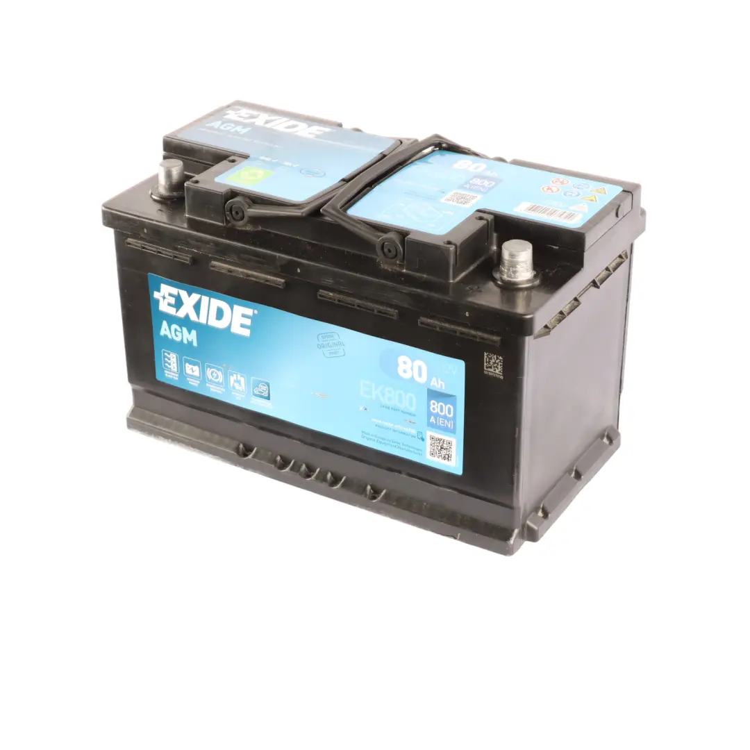  Exide Battery Start Stop AGM EK800 80Ah 800A Accumulator - SKU Exide AGM 80Ah - Part number Exide AGM 80Ah