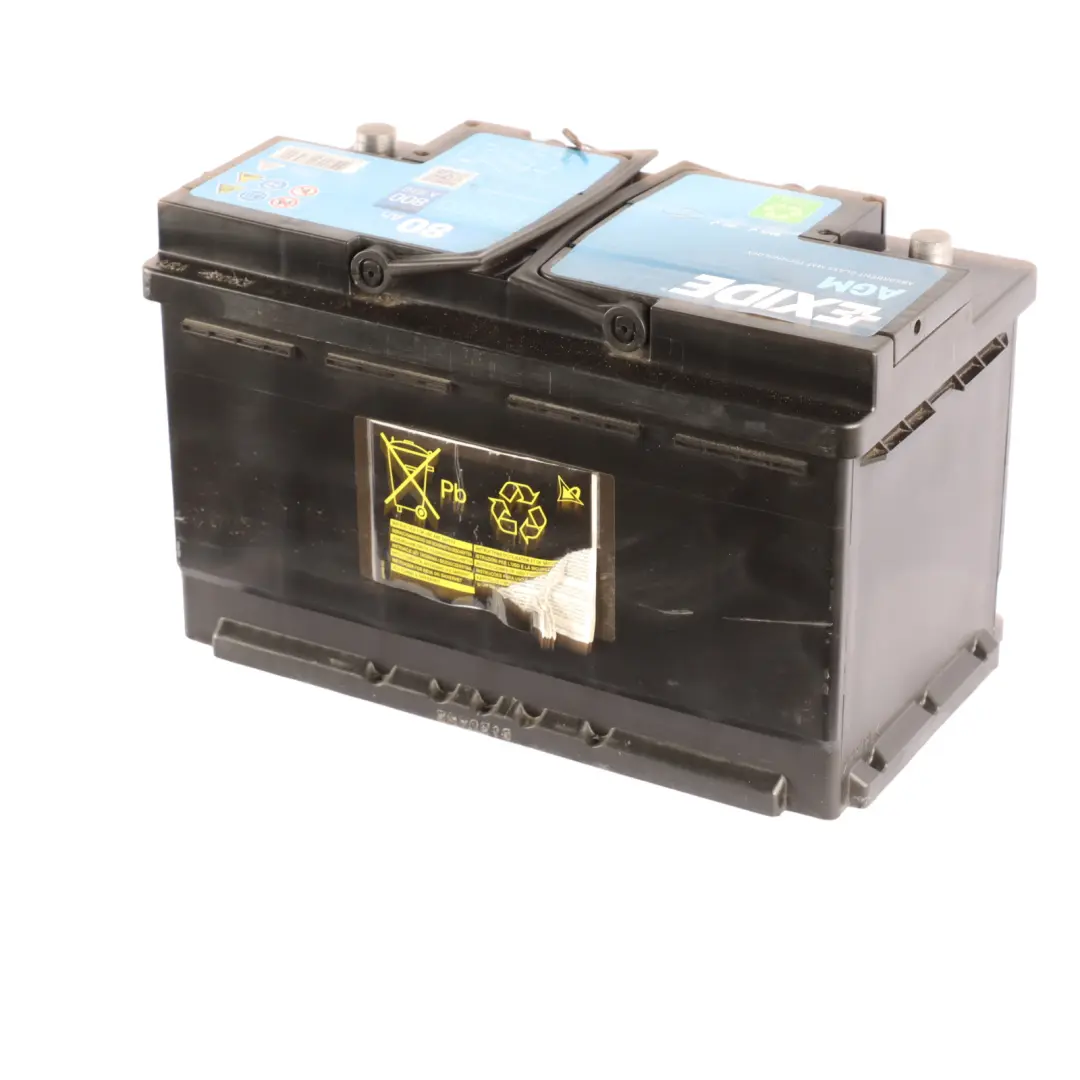 Exide Battery Start Stop AGM EK800 80Ah 800A Accumulator to with Part number Exide AGM 80Ah Exide Battery Start Stop AGM EK800 80Ah 800A Accumulator - SKU Exide AGM 80Ah - Part number Exide AGM 80Ah