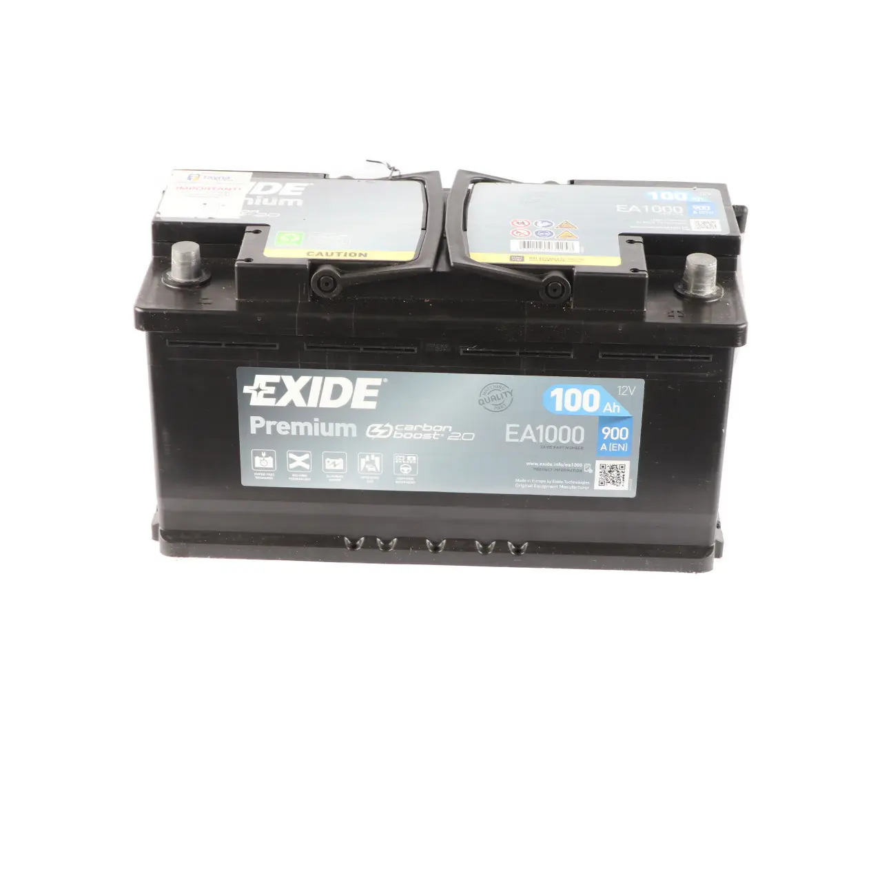 Exide Battery Carbon Boost 2.0 100Ah 900A Accumulator EA1000