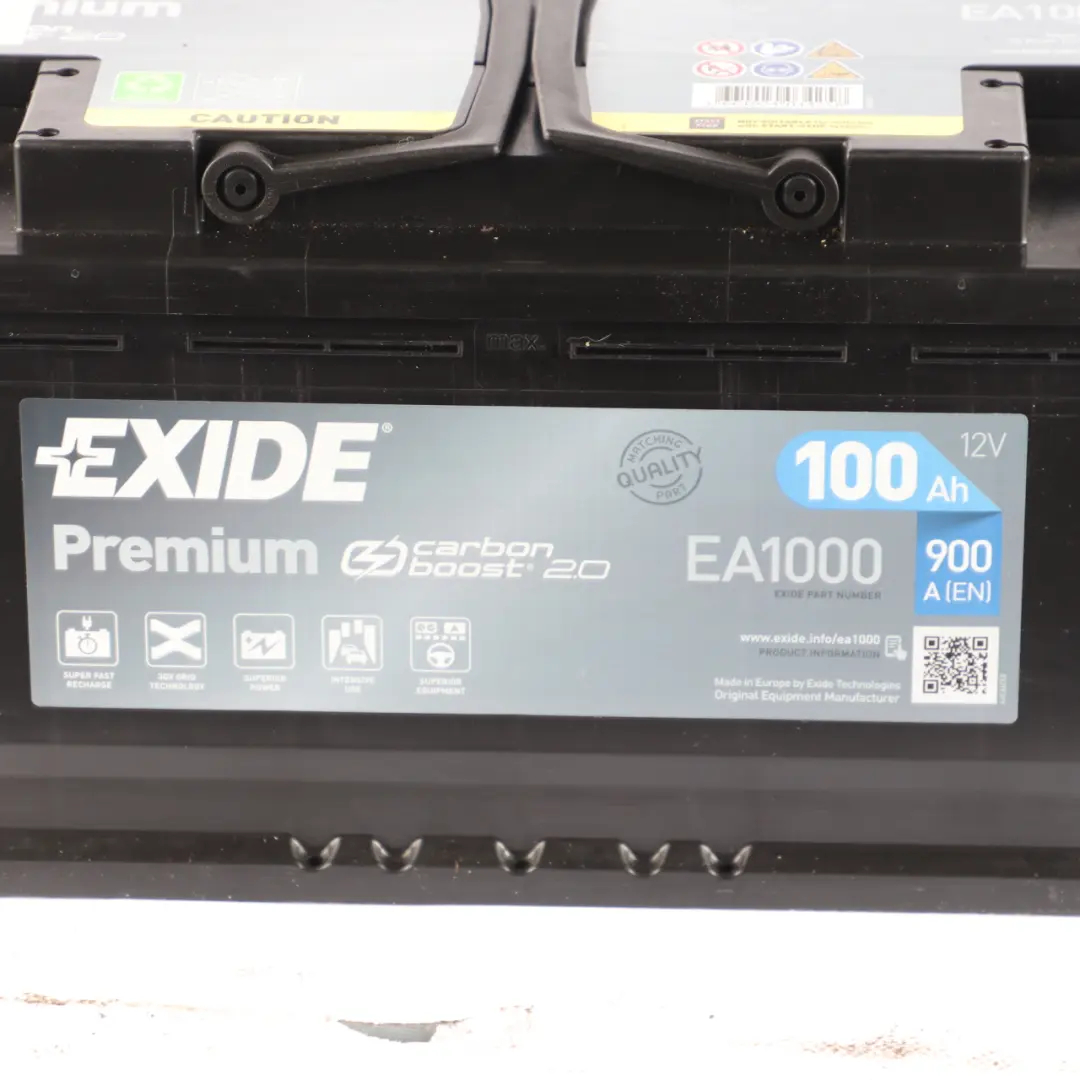 Exide Battery Carbon Boost 2.0 100Ah 900A Accumulator EA1000 to with Part number Exide Carbon 100Ah Exide Battery Carbon Boost 2.0 100Ah 900A Accumulator EA1000 - SKU Exide Carbon 100Ah-1 - Part number Exide Carbon 100Ah