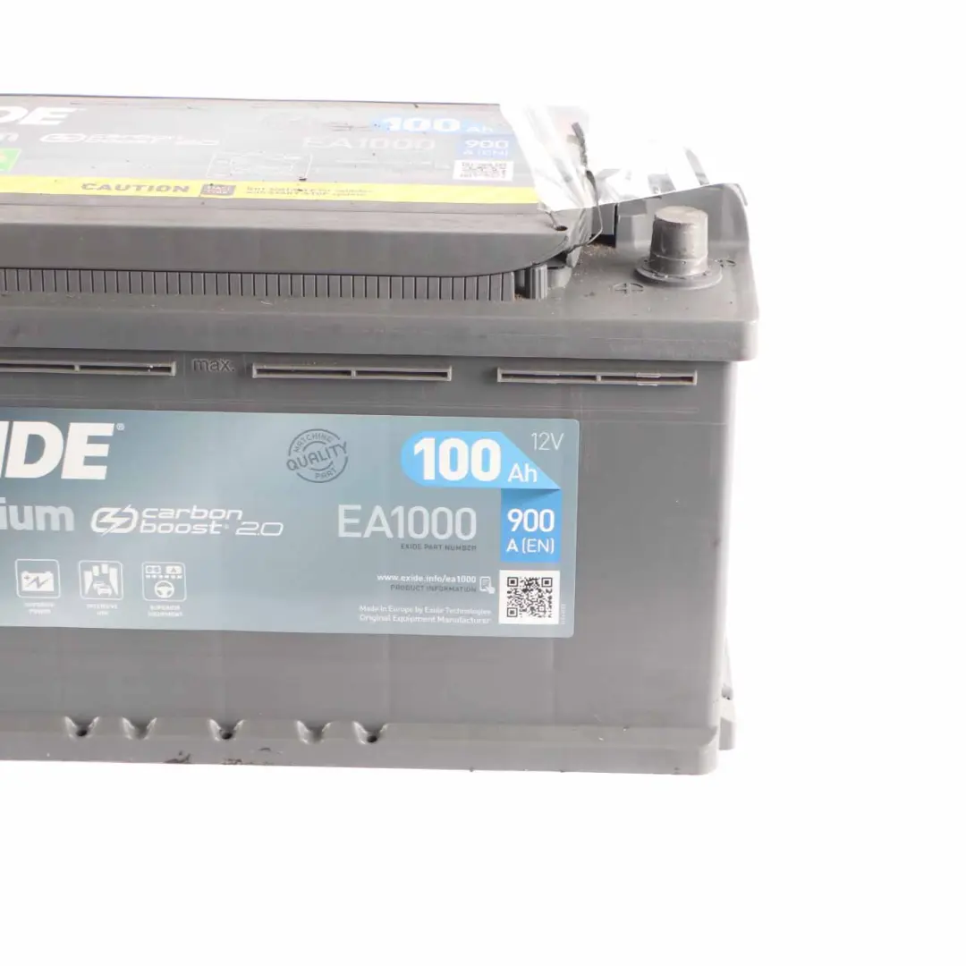 Exide Battery Carbon Boost 2.0 EB620 100Ah 900A Accumulator EA1000 - SKU Exide Carbon 100Ah - Part number Exide Carbon 100Ah
