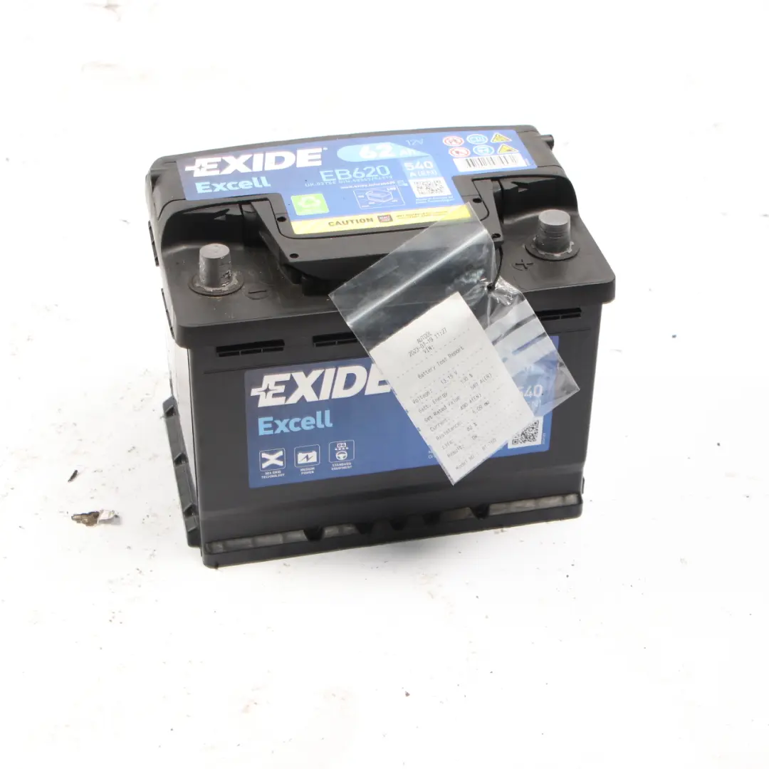 Exide Battery Excell EB620 62Ah 540A Accumulator to with Part number Exide Excell 62Ah Exide Battery Excell EB620 62Ah 540A Accumulator - SKU Exide Excell 62Ah - Part number Exide Excell 62Ah