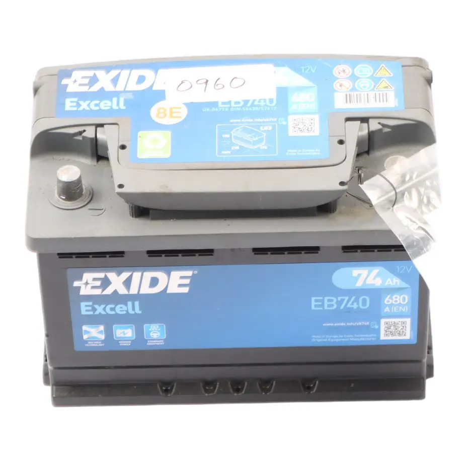 Exide Battery Excell EB740 74Ah 780A Accumulator