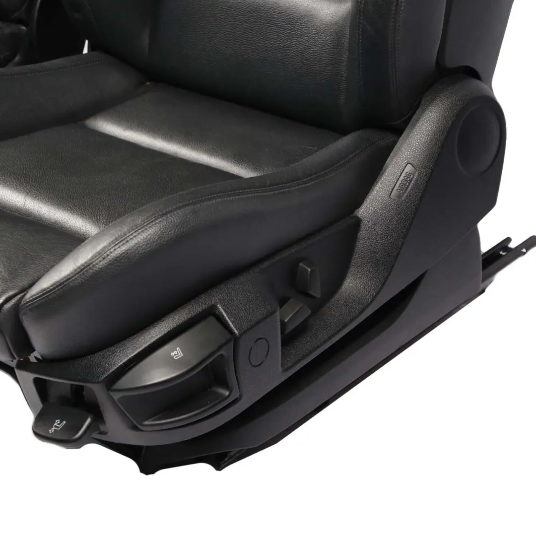 BMW Saloon Heated M Sport Black Leather Interior Seats Seat with Door Cards - SKU F10 Black Leather Seats - Part number F10