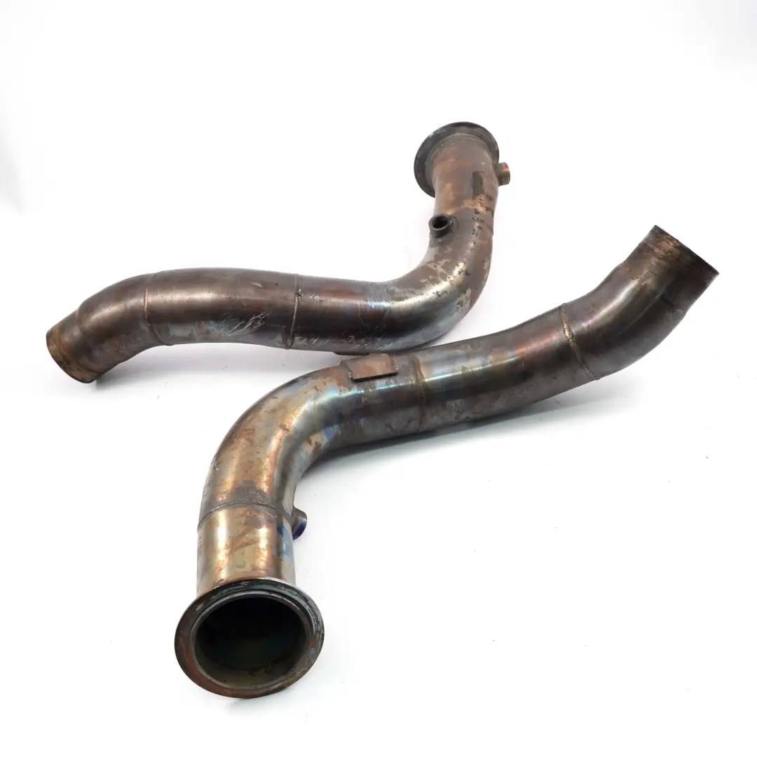 S63N Decat Catless Downpipe Set für BMW F10 M5 F12 F13 M6 mit Teilenummer F10 M5 Downpipe BMW F10 M5 F12 F13 M6 S63N Decat Catless Downpipe Set - SKU F10 M5 Downpipe - Teilenummer F10 M5 Downpipe