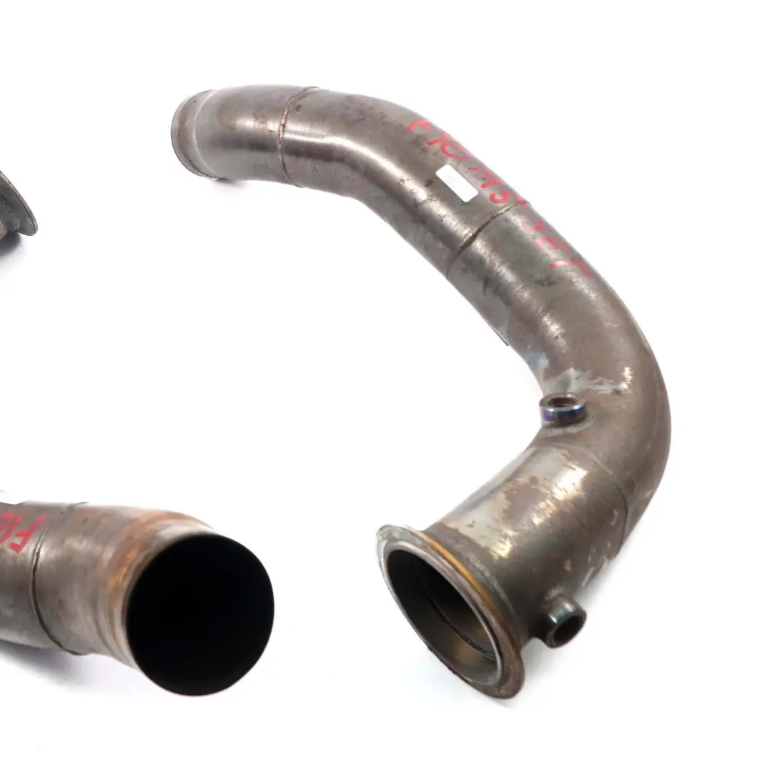 BMW F10 M5 F12 F13 M6 S63N Escape Decat Catless Downpipe Pipes Set - SKU F10 M5 Downpipe - Número de pieza F10 M5 Downpipe