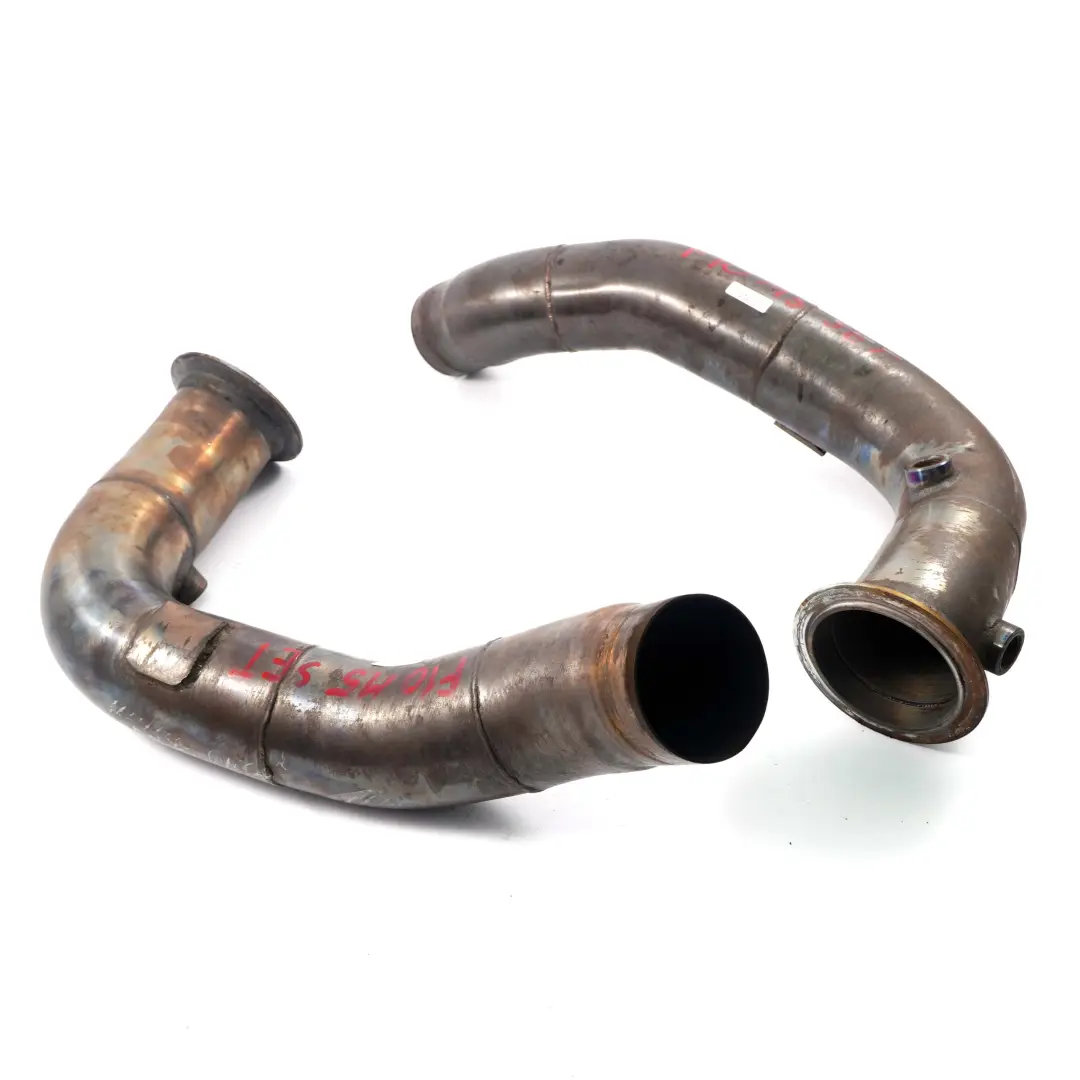 BMW F10 M5 F12 F13 M6 S63N Exhaust Decat Catless Downpipe Pipes Set - SKU F10 M5 Downpipe - Part number F10 M5 Downpipe