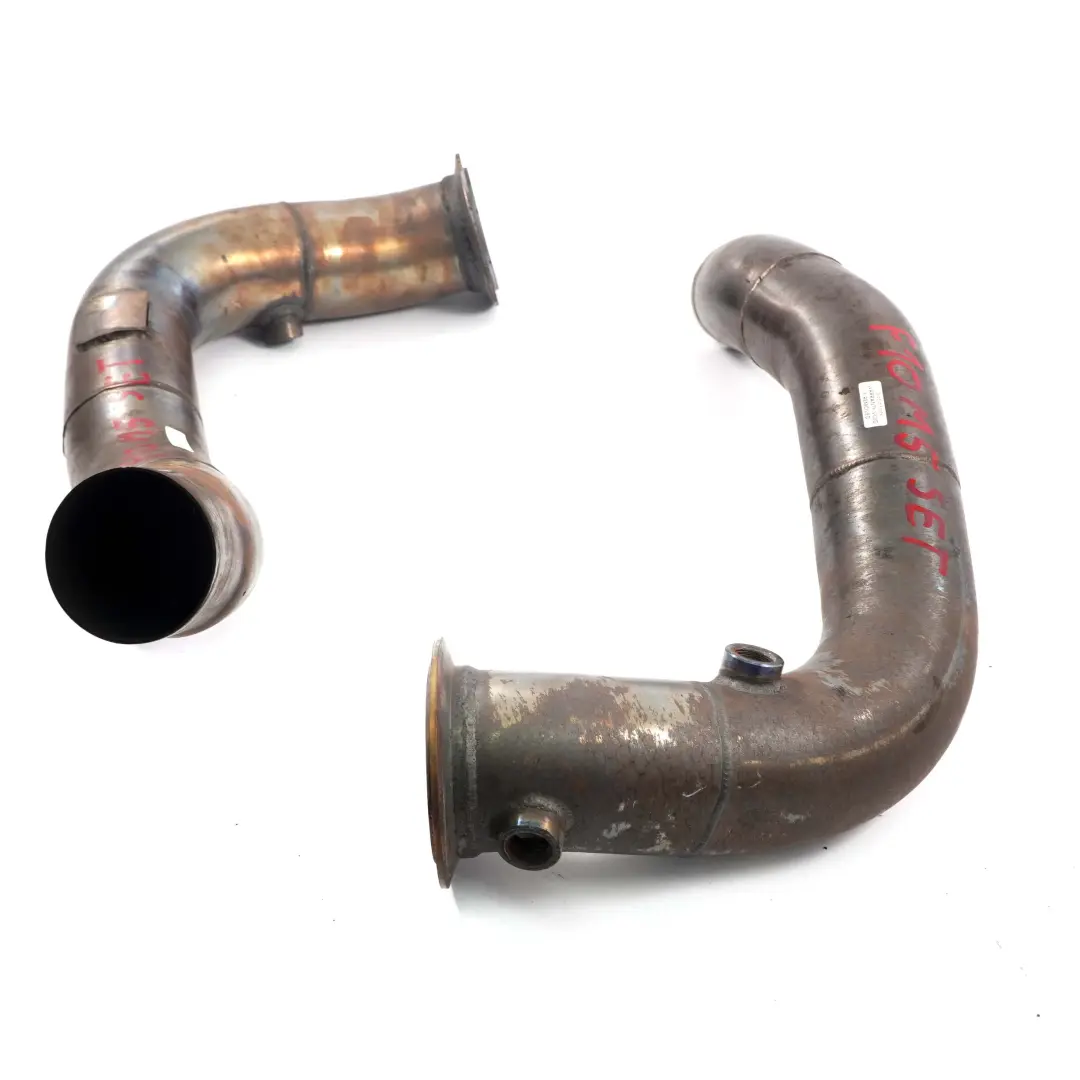 BMW F10 M5 F12 F13 M6 S63N Exhaust Decat Catless Downpipe Pipes Set - SKU F10 M5 Downpipe - Part number F10 M5 Downpipe