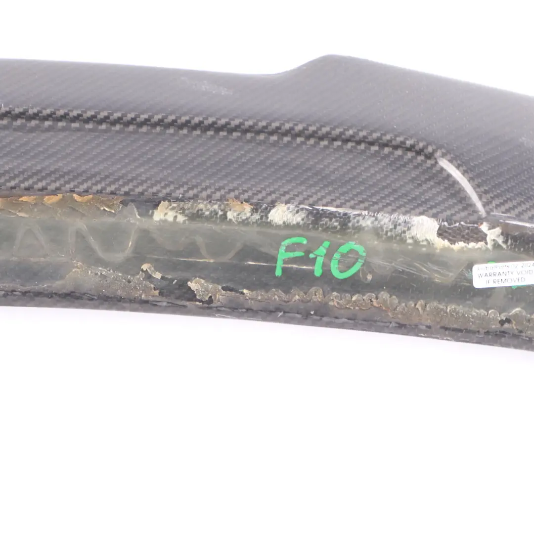 Spoiler Boot Trunk Lid Trim Panel M Performance Look Carbon to BMW F10 Rear with Part number F10 Spoiler Carbon BMW F10 Rear Spoiler Boot Trunk Lid Trim Panel M Performance Look Carbon - SKU F10 Spoiler Carbon - Part number F10 Spoiler Carbon