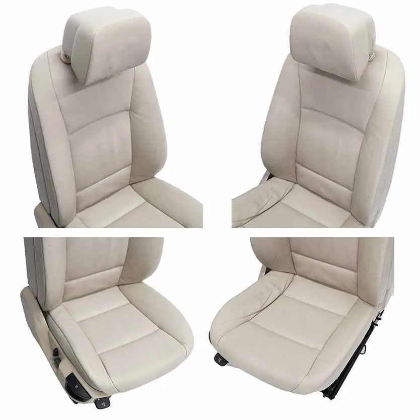 BMW F11 Touring Komplet Foteli Skóra Oyster Dakota - SKU F11 Leather Dakota Oyster Seats (LCCX) - Numer Części F11 Leather Dakota Oyster Seats (LCCX)