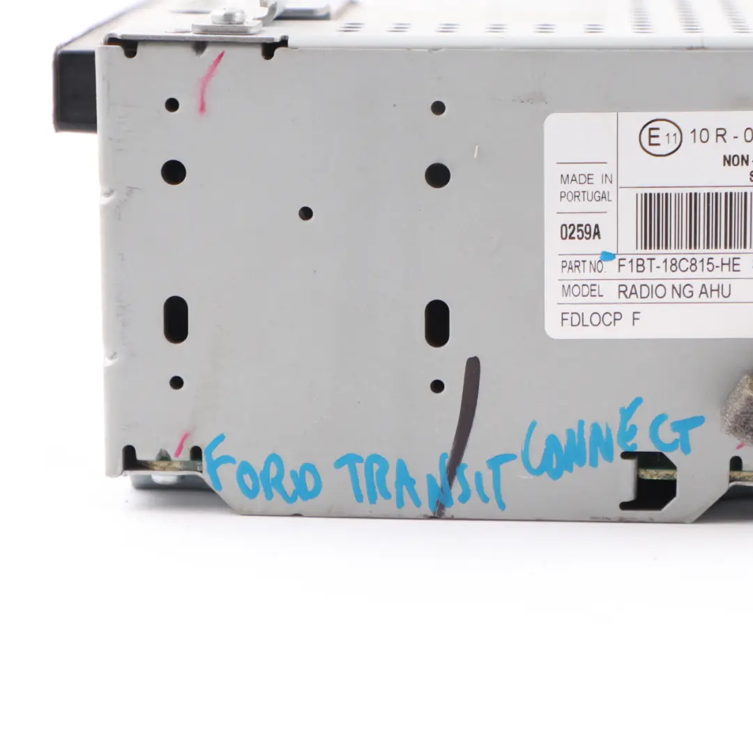 Radio CD Player Stereo Head Unit to Ford Transit Connect with Part number F1BT18C815HE Ford Transit Connect Radio CD Player Stereo Head Unit - SKU F1BT18C815HE - Part number F1BT18C815HE