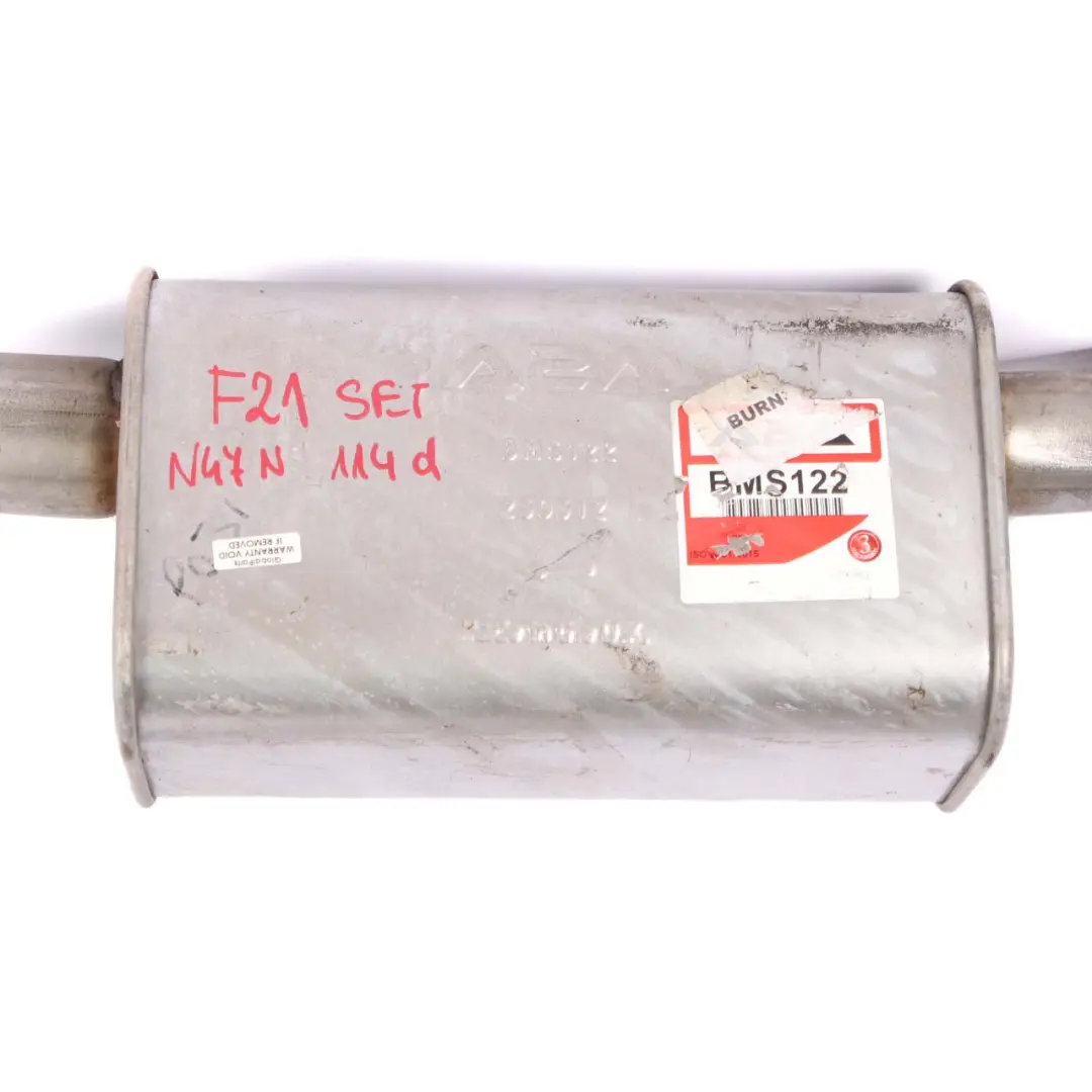 Muffler Silencer BMW F20 F21 Exhaust Box Pipe Hose 7613663 to with Part number A2A BMS122 Muffler Silencer BMW F20 F21 Exhaust Box Pipe Hose 7613663 - SKU F20 A2A BMS122 - Part number A2A BMS122