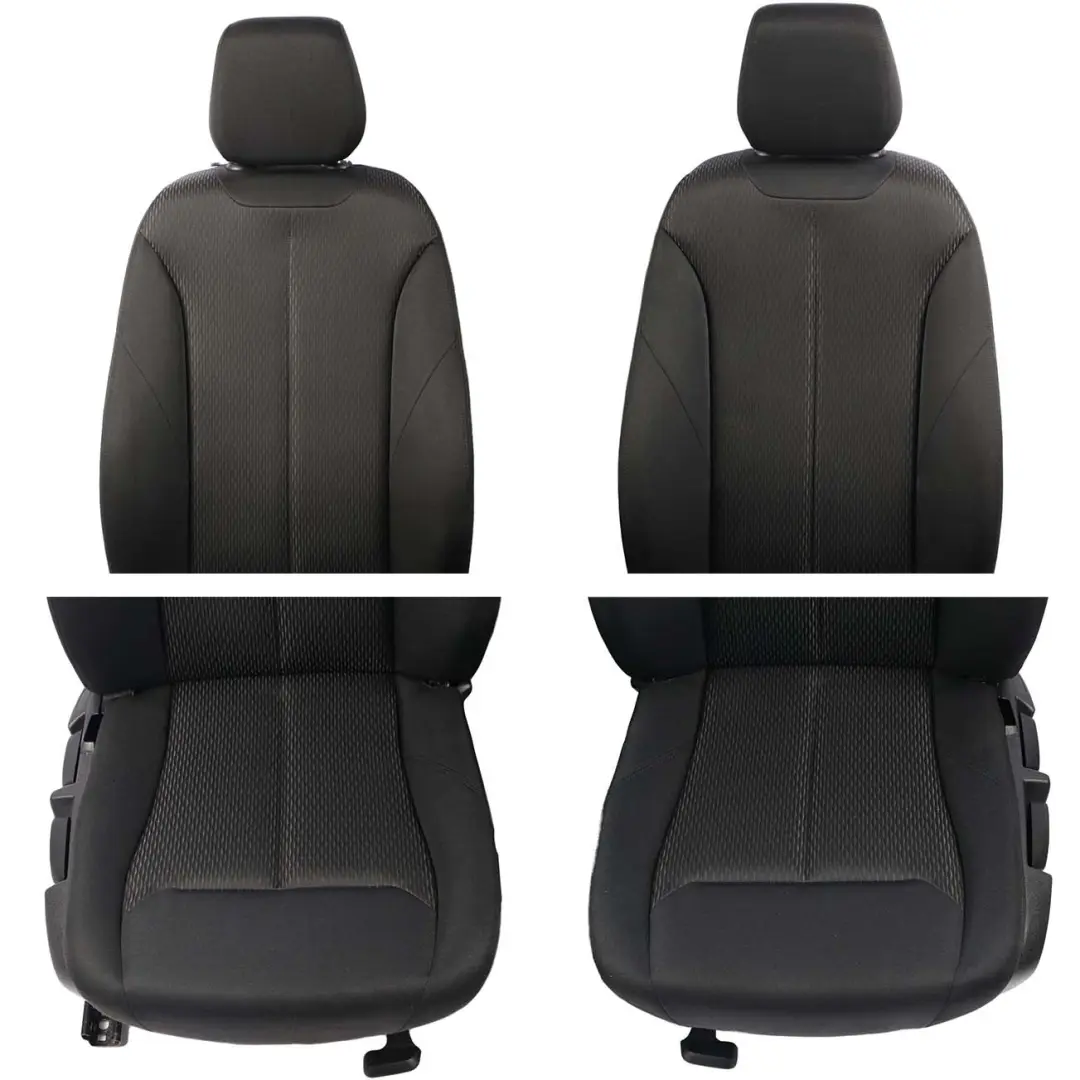 Cloth Fabric Interior Seats Front Rear Black Move Anthracite Door Cards to BMW F20 with Part number F20 Cloth Seats BMW F20 Cloth Fabric Interior Seats Front Rear Black Move Anthracite Door Cards - SKU F20 Cloth Seats - Part number F20 Cloth Seats