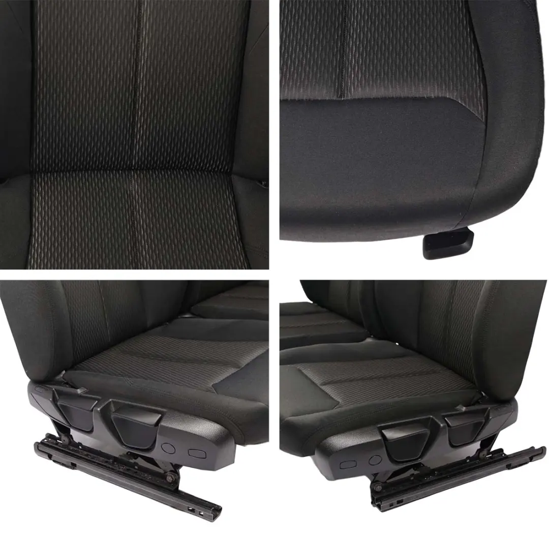 Cloth Fabric Interior Seats Front Rear Black Move Anthracite Door Cards to BMW F20 with Part number F20 Cloth Seats BMW F20 Cloth Fabric Interior Seats Front Rear Black Move Anthracite Door Cards - SKU F20 Cloth Seats - Part number F20 Cloth Seats