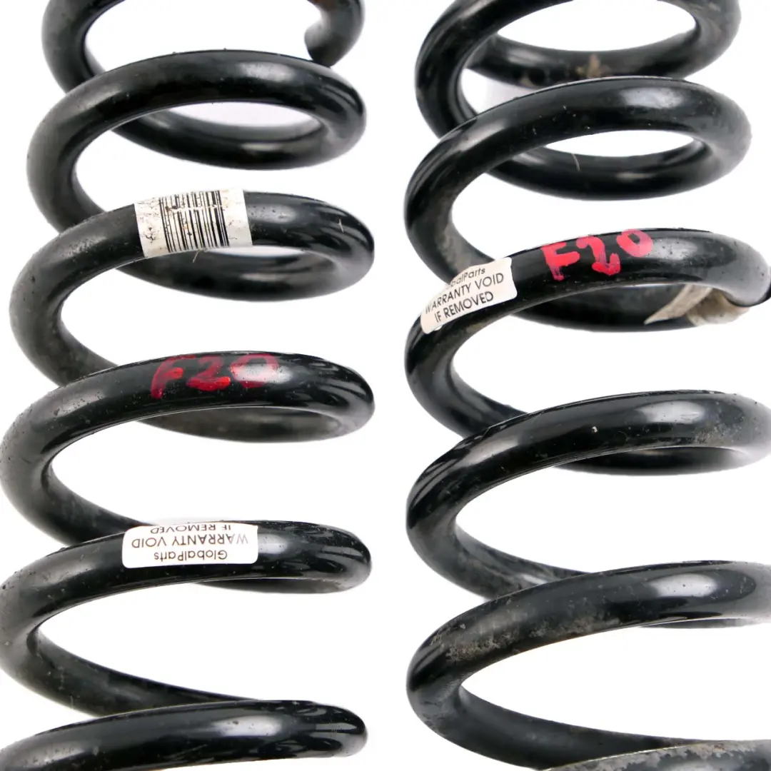 Axle Suspension Left Right Coil Spring Set EF N/O/S to BMW 1 Series F20 Rear with Part number F20 EF BMW 1 Series F20 Rear Axle Suspension Left Right Coil Spring Set EF N/O/S - SKU F20 EF Rear Coil Spring Set - Part number F20 EF