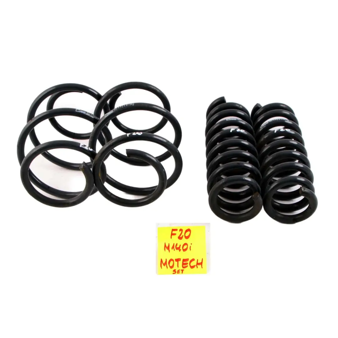Front Rear Left Right N/O/S Motech MS+F2 to BMW with Part number F20 M140i Coil Spring Set BMW Front Rear Left Right N/O/S Motech MS+F2 - SKU F20 M140i Coil Spring Set - Part number F20 M140i Coil Spring Set