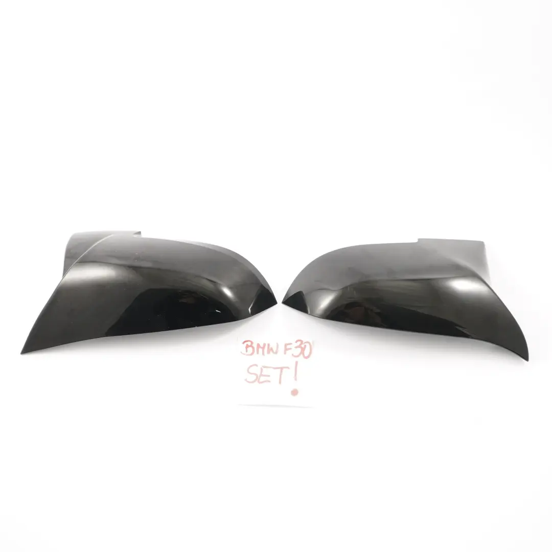  Couvercle de rétroviseur BMW F20 F30 F31 Gauche Droite Enveloppe Noir Set - SKU F20-MIRROR-COVER-SET-1 - Numéro de pièce F20 Mirror Cover Set