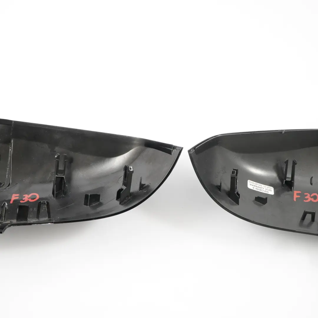  Wing Mirror Cover BMW F20 F30 F31 Left Right N/O/S Cap Casing Black Set - SKU F20-MIRROR-COVER-SET-1 - Part number F20 Mirror Cover Set